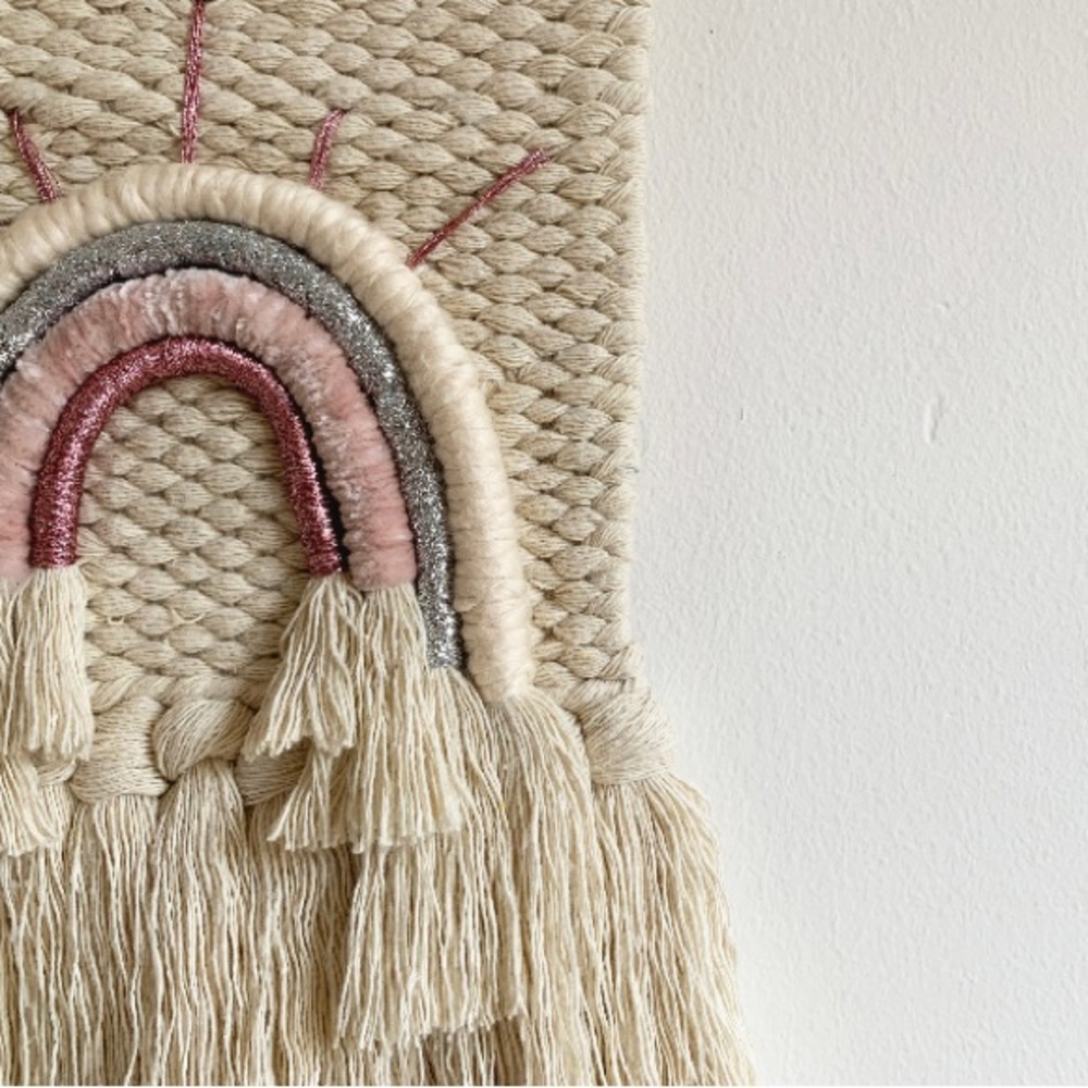Rainbow tassel wall hanging - Picture 3 of 3